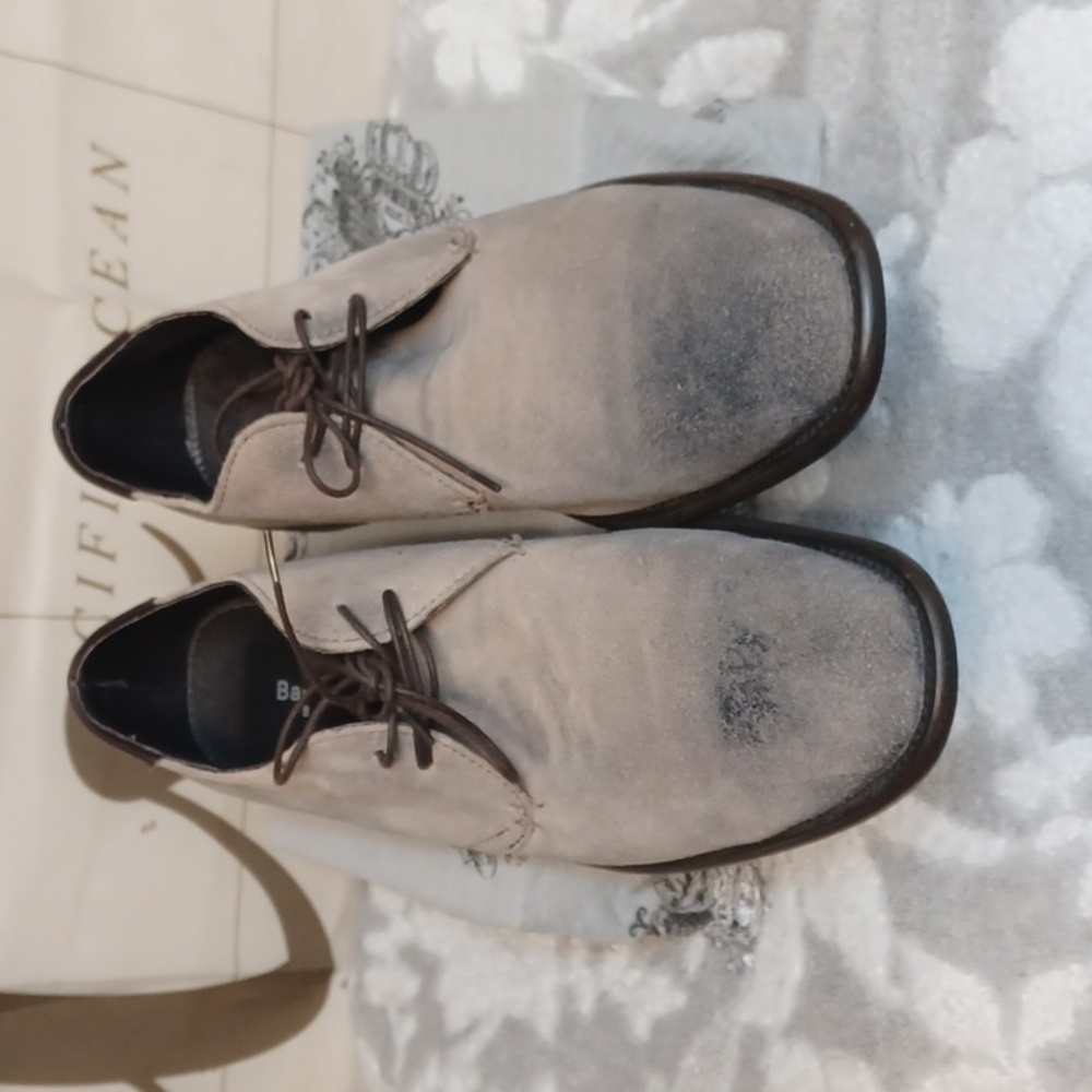 BACCO BUCCI ESTUDIO SIZE 10. Men's Tan Suede Dress Shoes - Picture 3 of 10